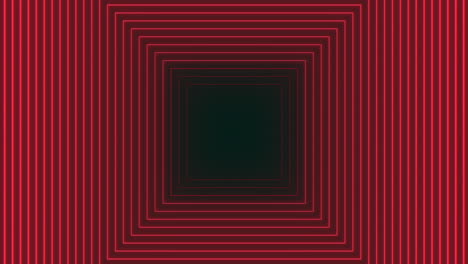 Leuchtende-Rote-Und-Schwarze-Linien-Mit-Zentriertem-Quadrat