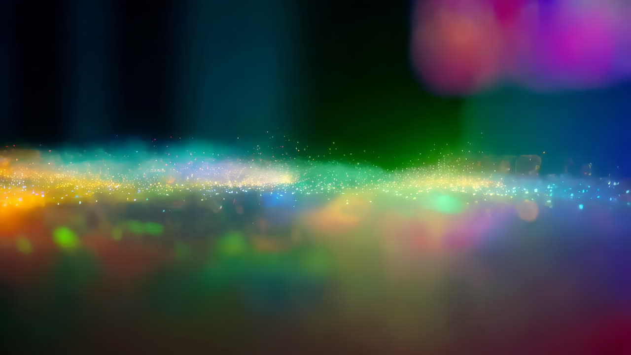 Abstract Colorful Lights and Glitter Background
