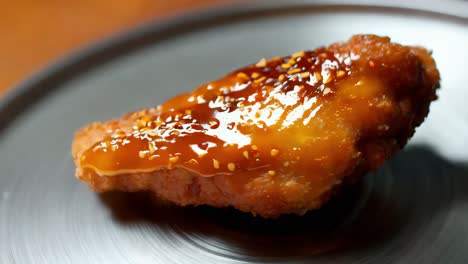 crispy glazed fried chicken wing