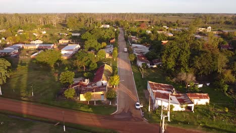 aerial view of rural tow in guavirari