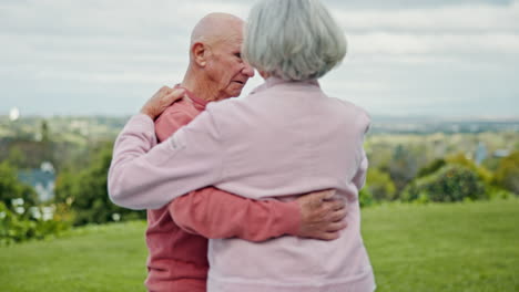 mature, couple and together while dancing outside