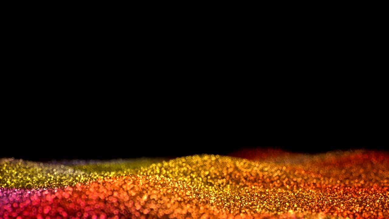 oro brillante brillante movimiento brillo fondo abstracto sin costura vj bucle partículas alfa mate
