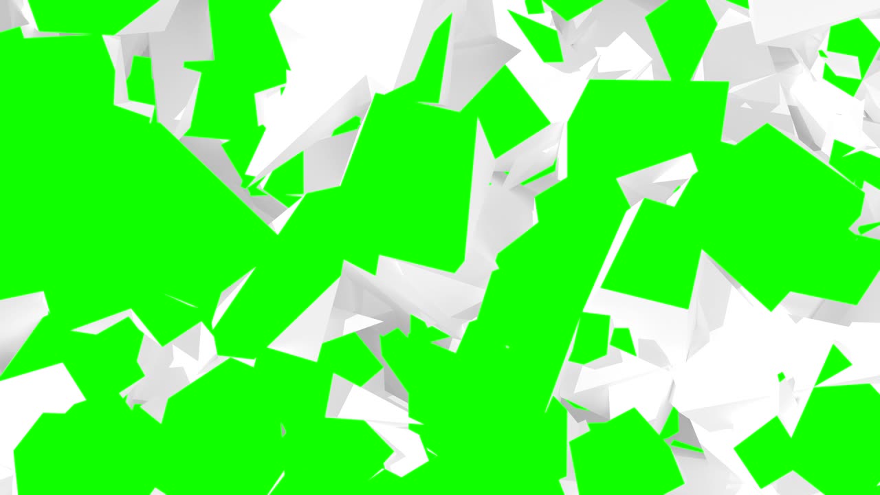 4K. Abstract Digital Background. Green Screen. Seamless Looped.