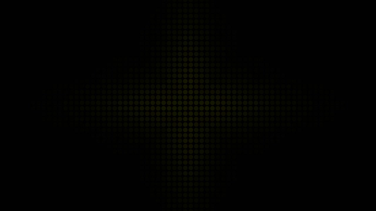 Yellow Dot Light Pattern on LED Display