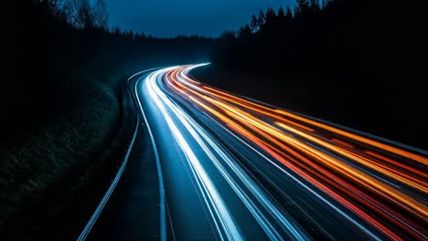 night highway curve