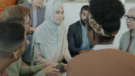 diverse group in a meeting