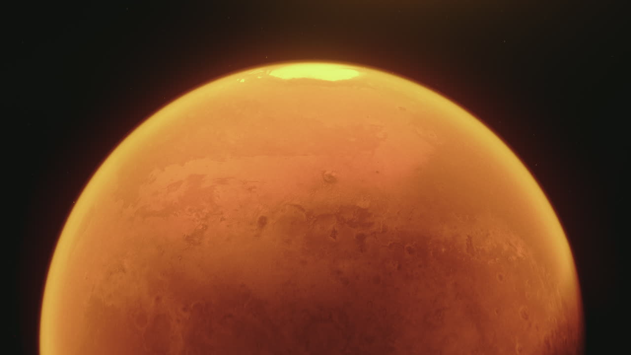 Planet Mars vieved from Space