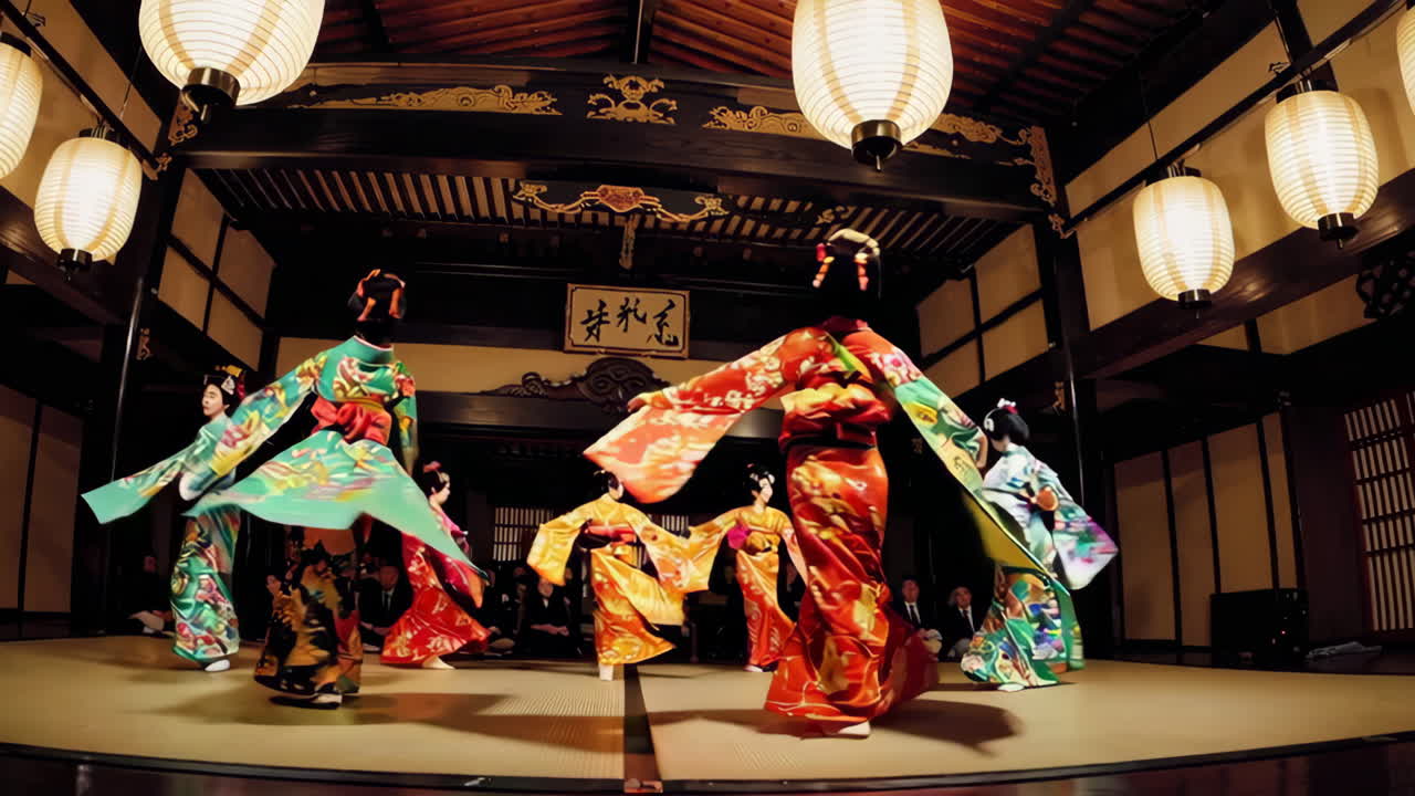 Geleneksel Japon Dans Gösterisi