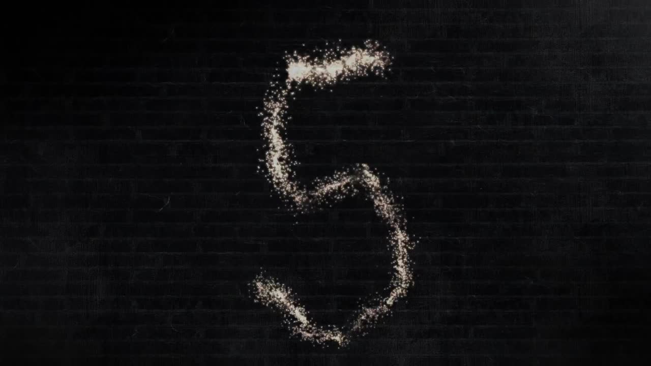 10에서 1까지의 반 ⁇ 이는 숫자의 카운트다운 애니메이션