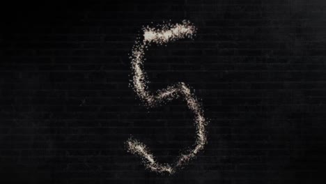 animation of countdown from ten to one in sparling numbers