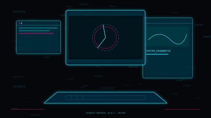 Digital Interface with System Diagnostic Data and Binary Code