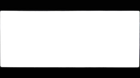 real 35mm film anamorphic frame  overlay - glitch