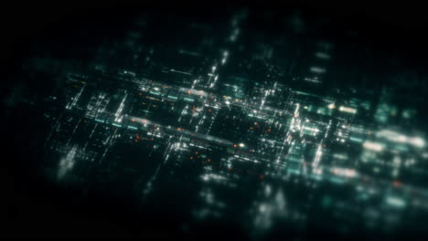 abstract particle motion with vibrant colors, digital flowing particles, vr, futuristic sci-fi, tech innovation, and immersive cyber space background
