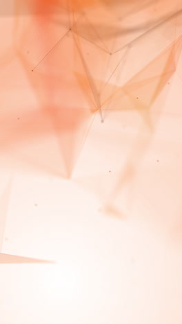 abstract yellow orange background with 3d polygonal shapes with dots. animated looped motion graphics. random moving soft geometric line. vertical video.