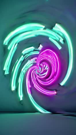 hypnotic neon light spirals