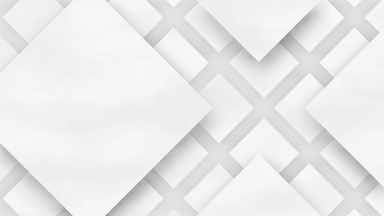 animación de movimiento de azulejos blancos de 4k de fondo de bucle sin fisuras.