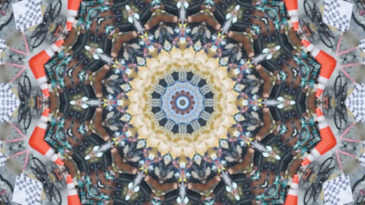 único y hermoso diseño de textura de caleidoscopio abstracto