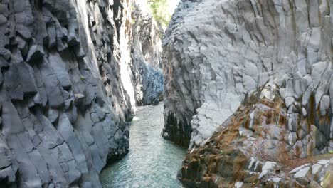 flying-inside-Alcantara-river-gore-in-Sicily-without-people