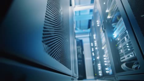 discover the inner workings of a modern data center where powerful servers and advanced technology operate in harmony.