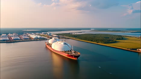 a large tanker ship in a vast ocean water