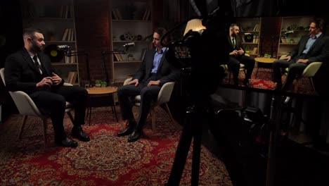 businessmen in interview
