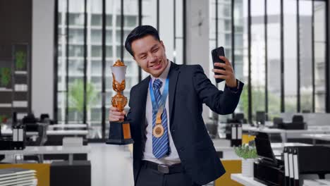 Businessman Celebrating Achievement