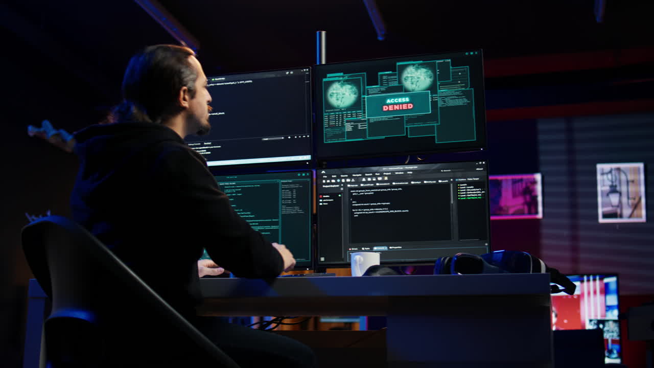 hackers que intentan robar datos valiosos teniendo ataques cibernéticos rechazados