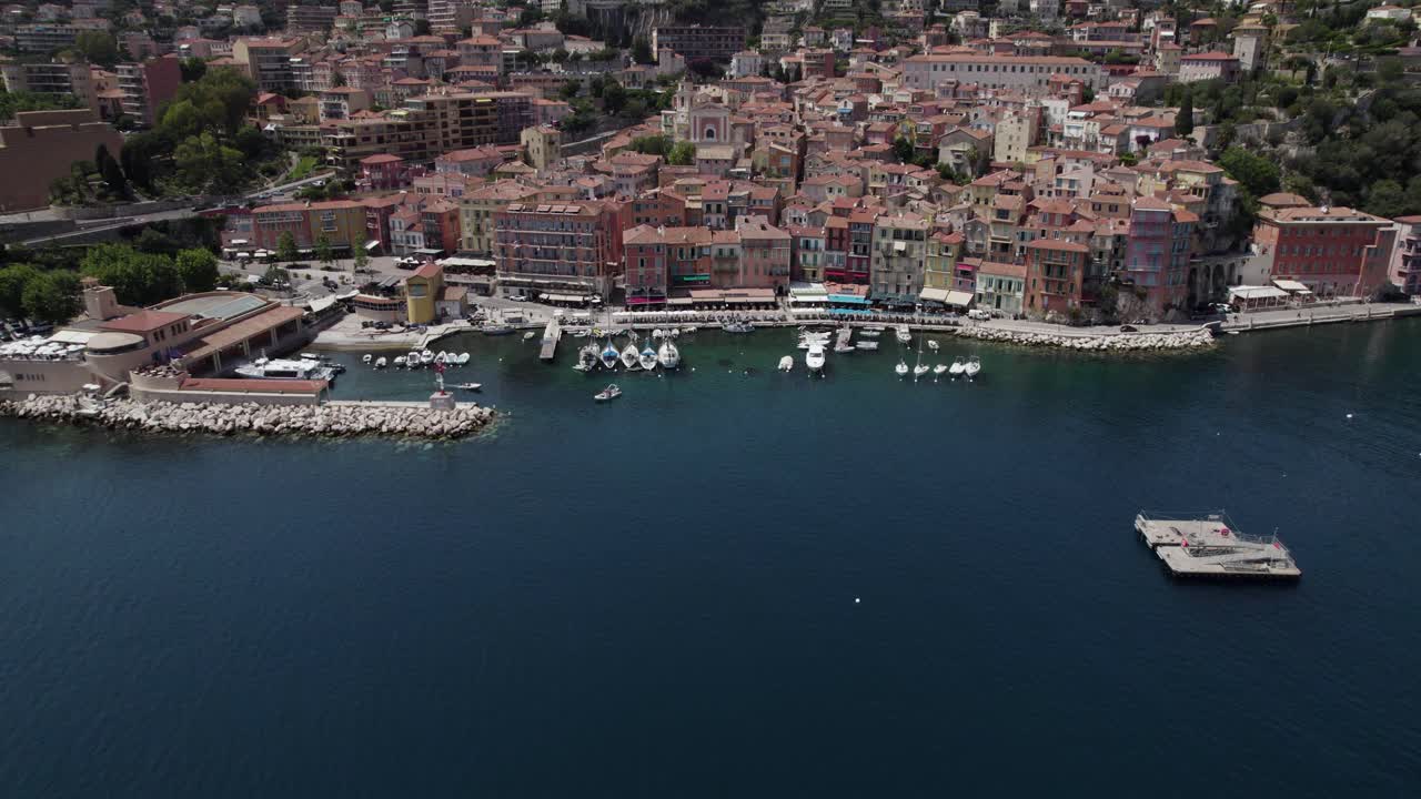 Villefranche-Sur-Mer, Touristic Cote d'Azur Coastal Town in the South of France