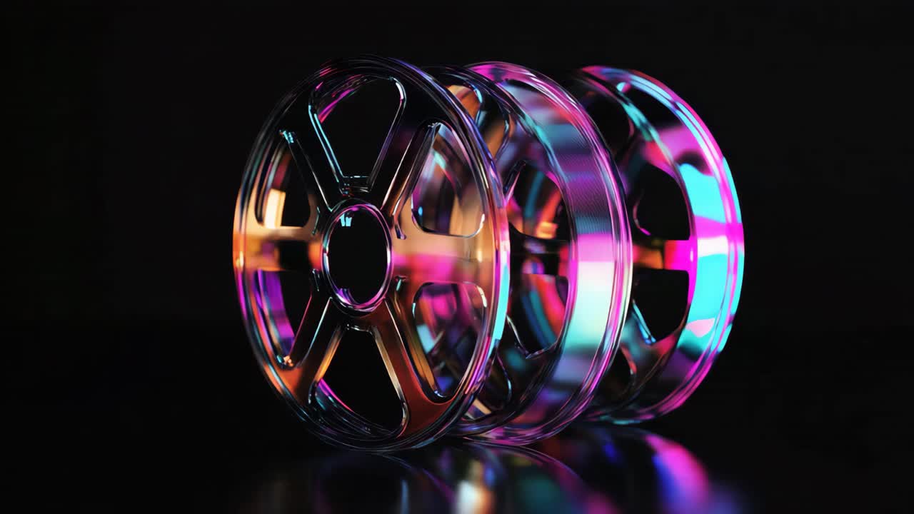Colorful 3D Film Reel