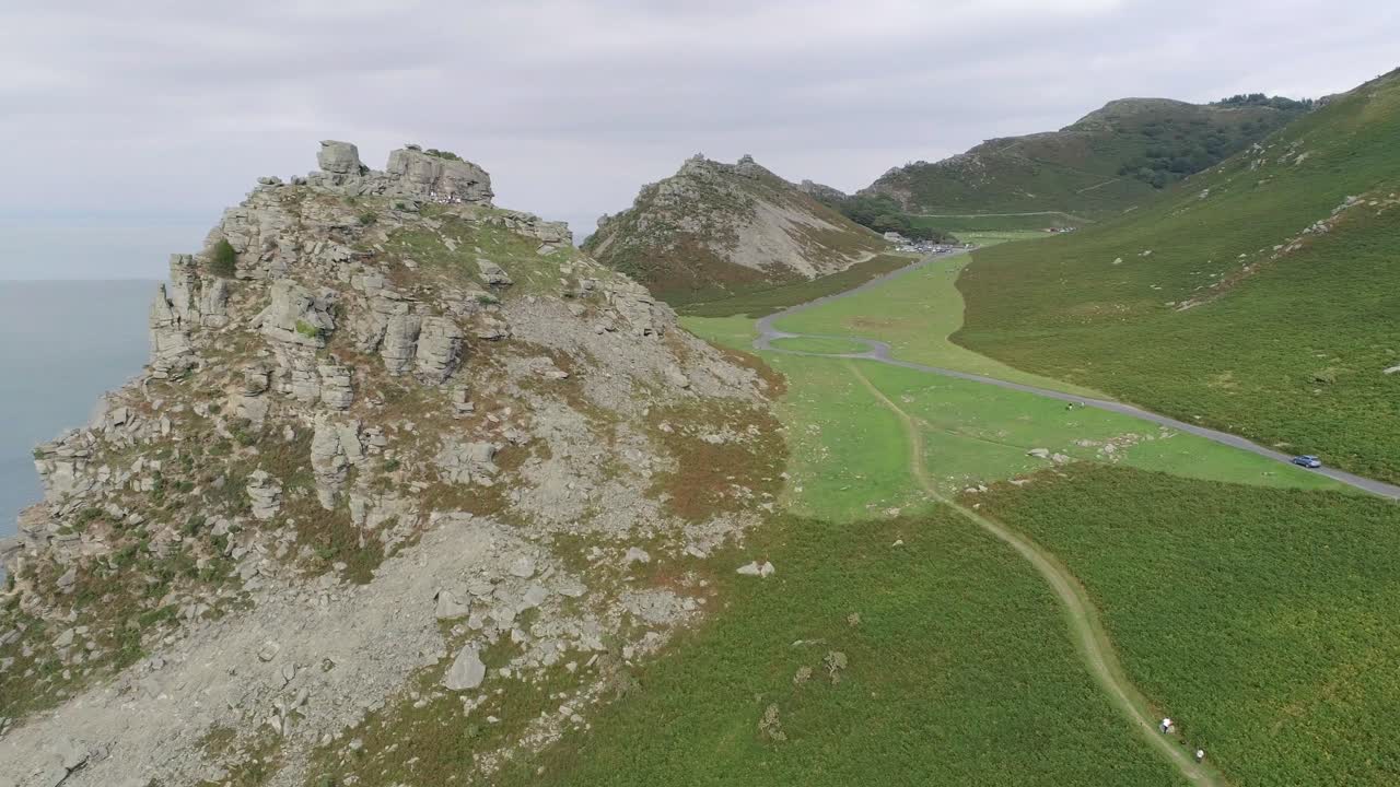 바위 산 풍경 의 공중 풍경