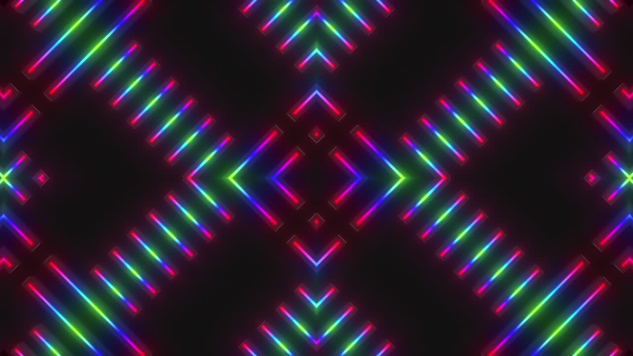 patrón geométrico de neón