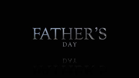 Floating-reflection-modern-Father's-Day-typography-on-black-background