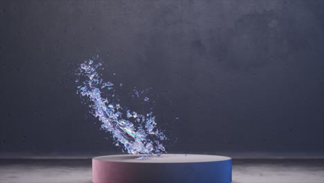 abstract liquid bubble splash