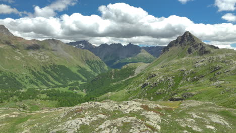 mountain pass located in the massif de la bernina