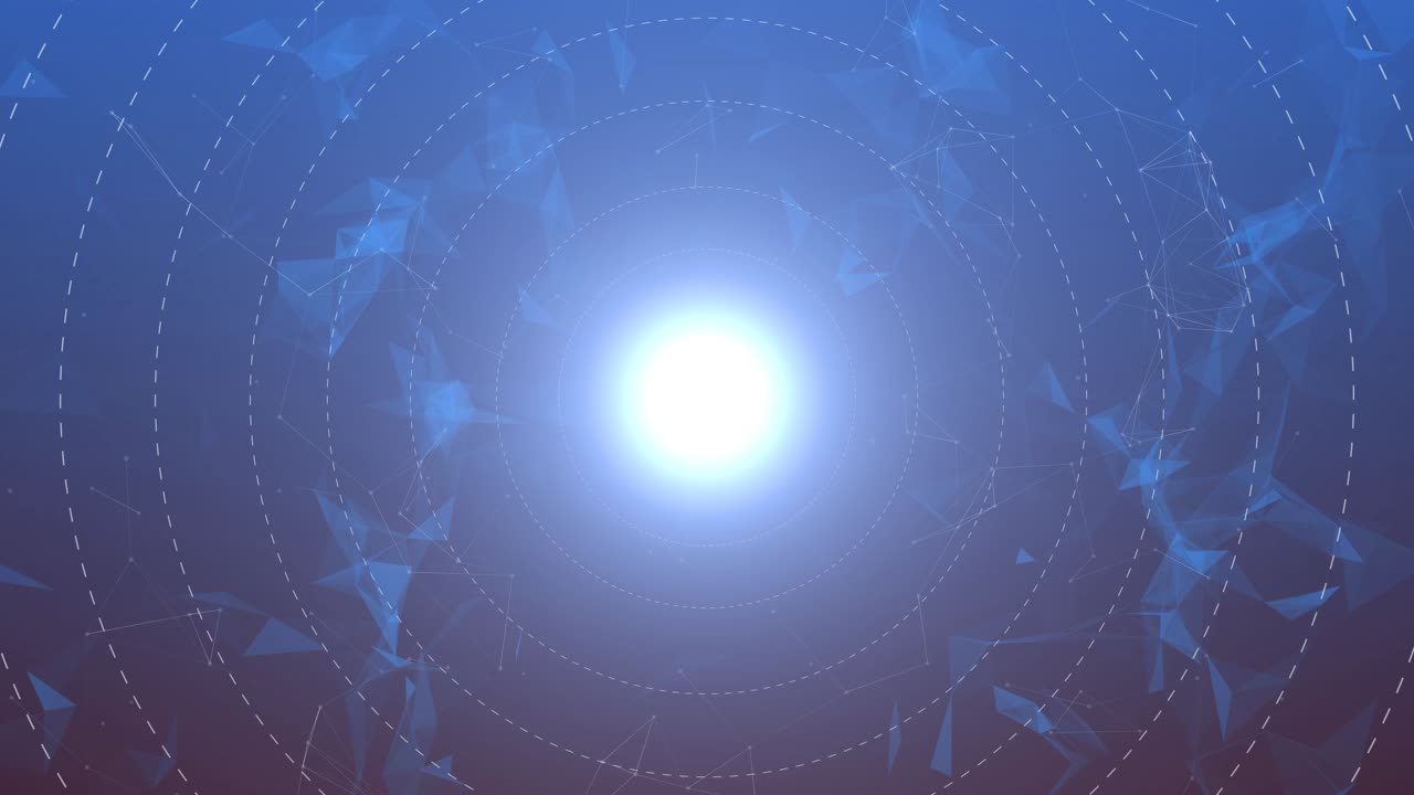 Futuristic abstract technology plexus numbers screensaver background for technology presentations