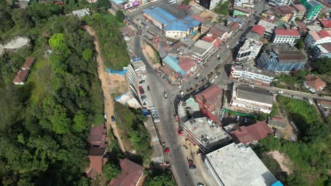 Vista-Aérea-De-La-Estación-De-Autobuses-De-Madikeri