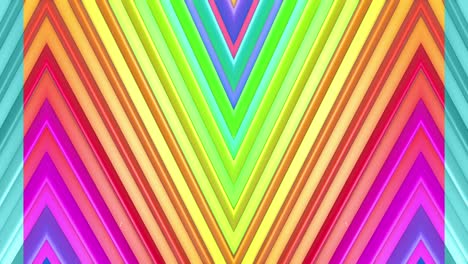 las rayas multicolores del arco iris se mueven cíclicamente. 36