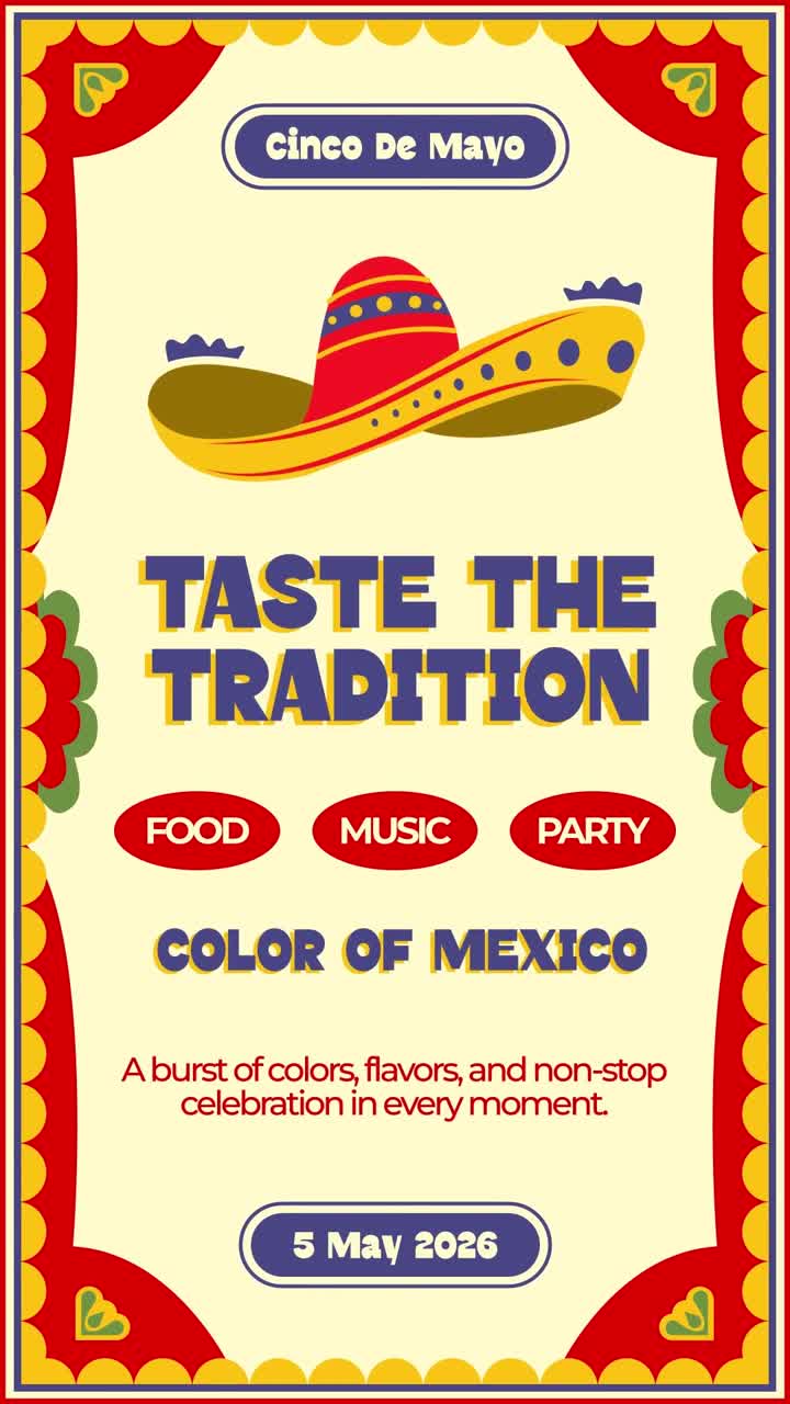 Mexicansk Fiesta After Effect til sociale medier