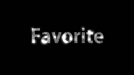 favorite text animation message motion graphics