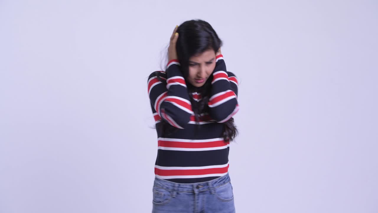 아름다운 젊은 인도 여성