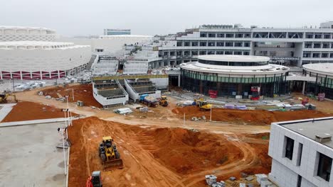 weihai olympic center hotel construction site