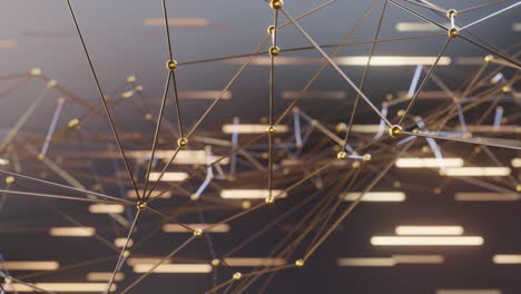 fondo hexagonal abstracto, hermoso bucle sin costuras animación 3d. 4k, estructura molecular de la ciencia, asbtract fondo de la molécula científica. flujo de ondas, malla de tecnología abstracta.