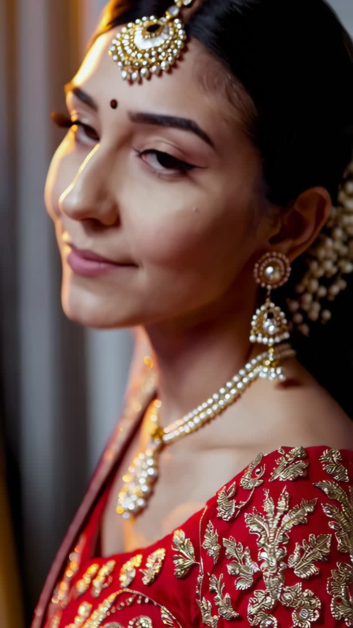 Indian Woman in Traditional Attire
