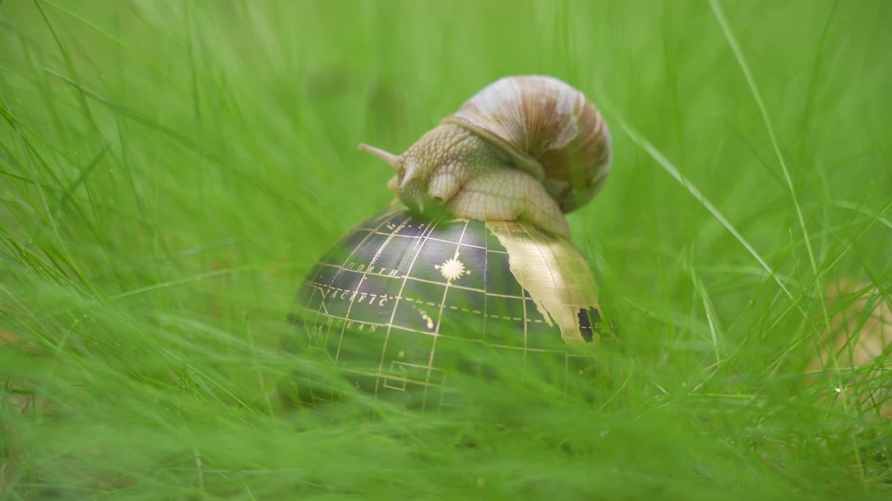 풀에는 달이가 움직이는 지구가 있습니다.