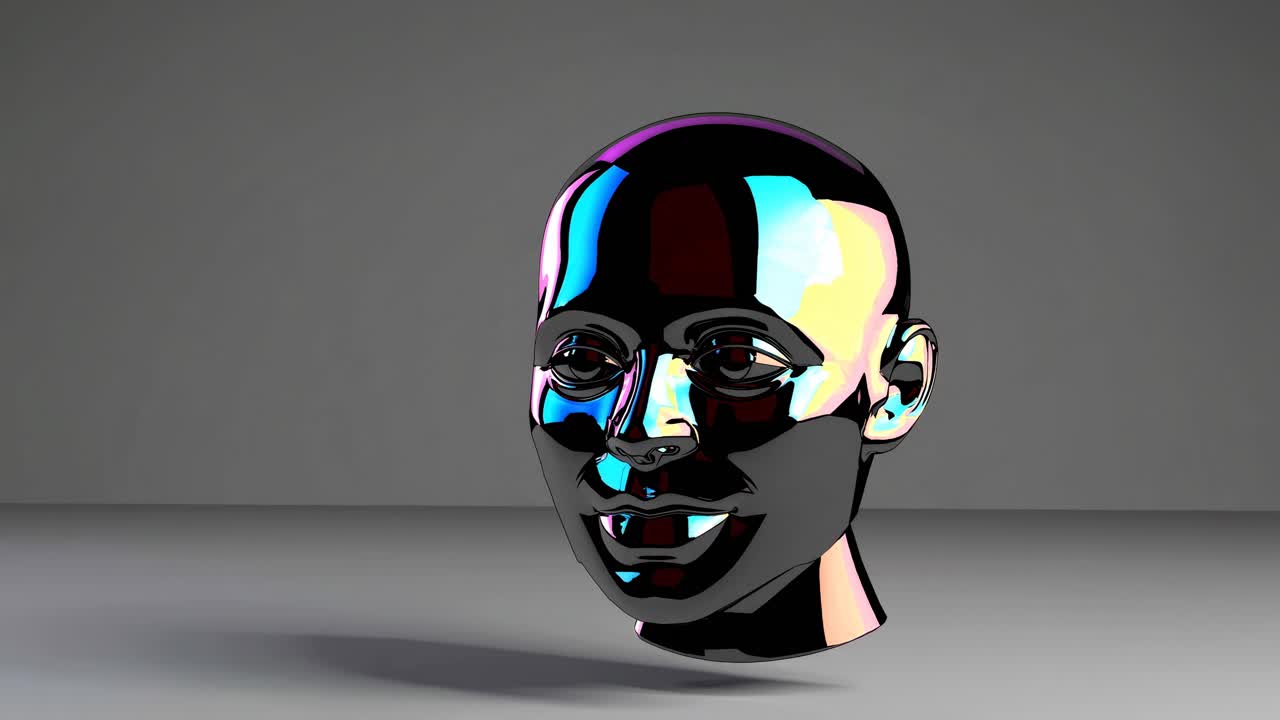 3d изображенная радужная голова