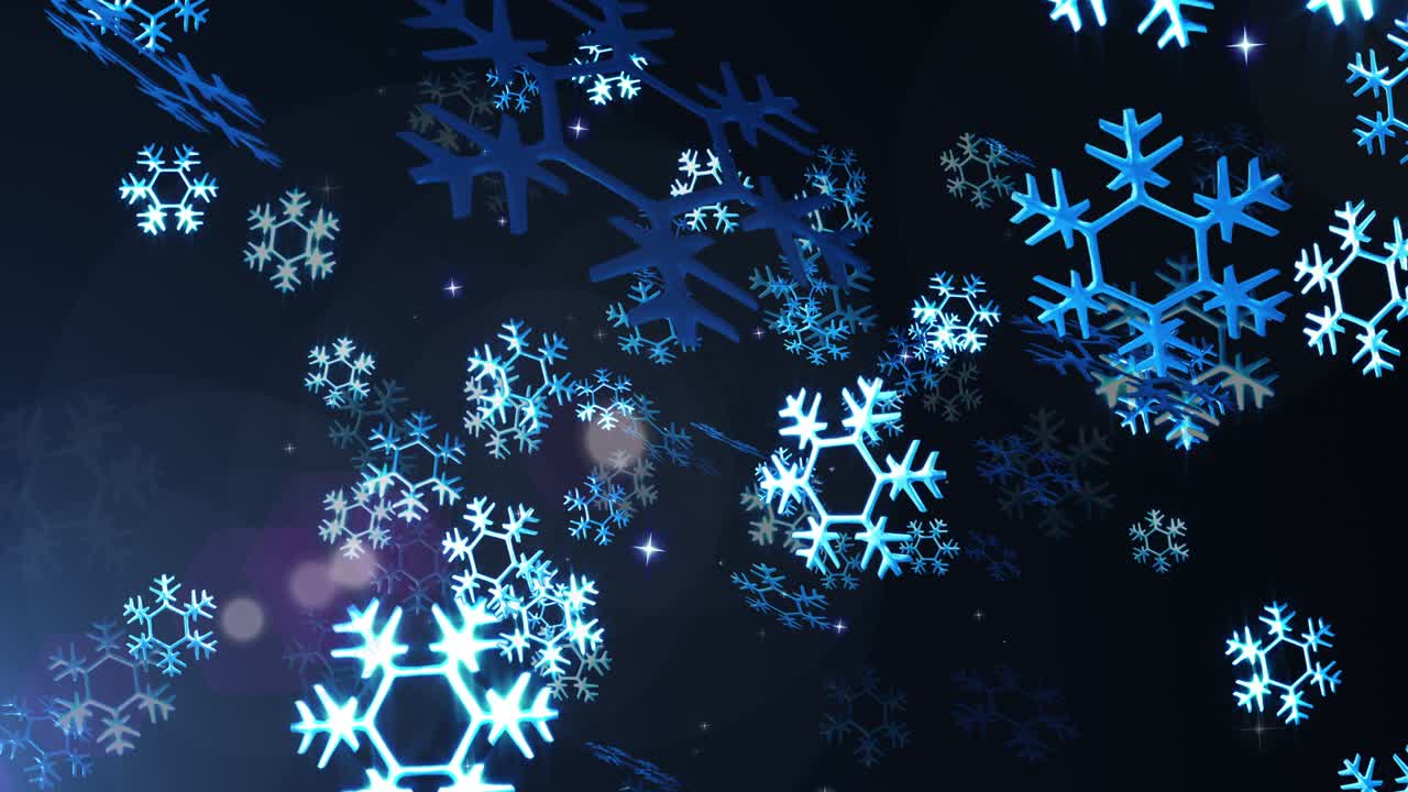 Snow flake loop animation