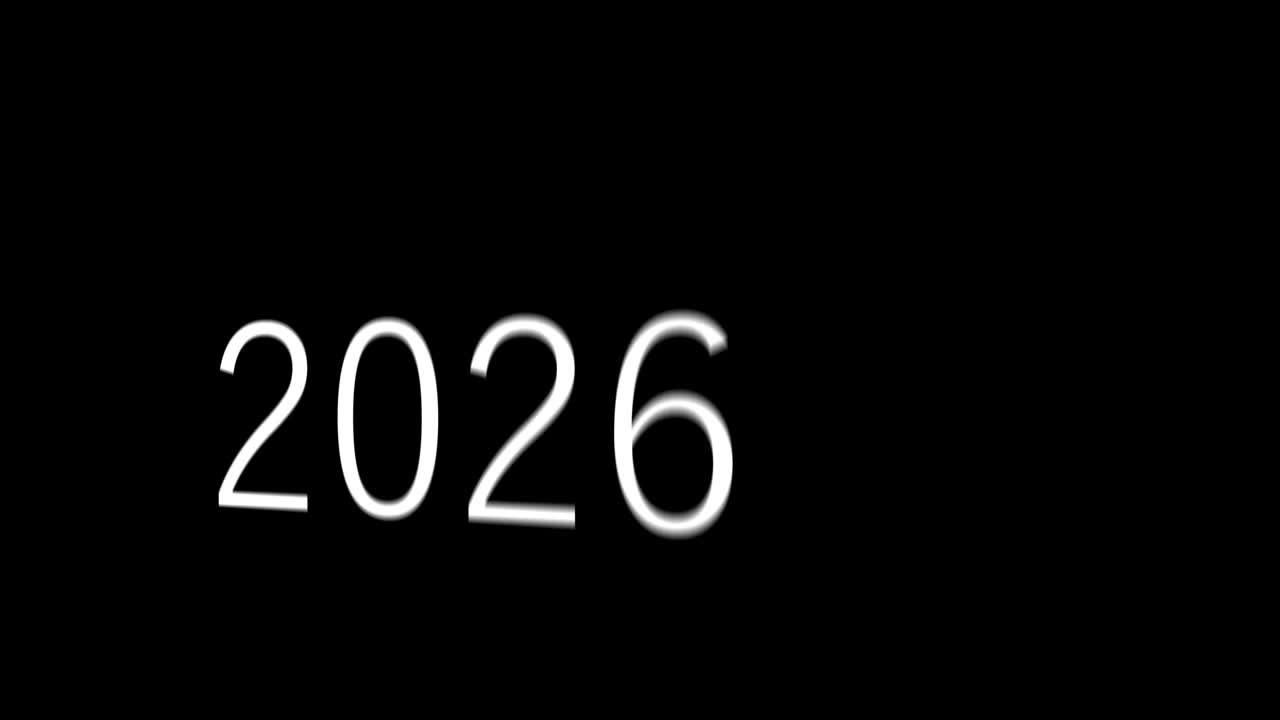2026 animación de texto gráficos de movimiento