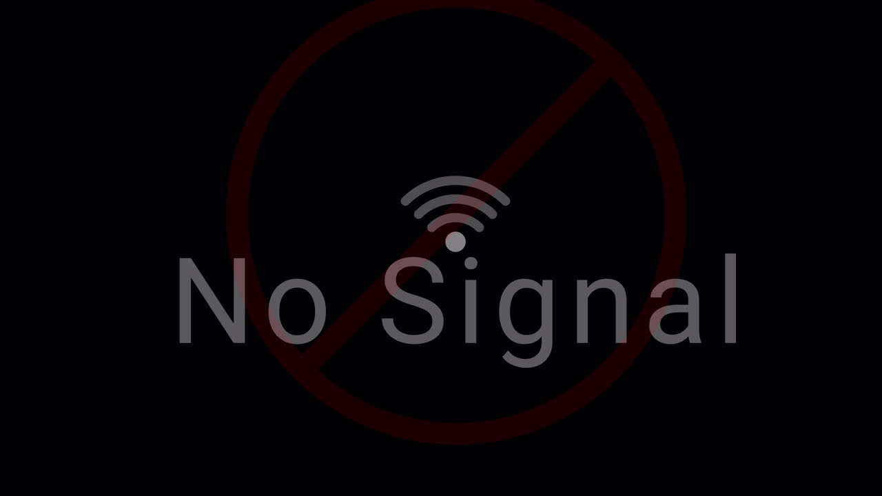 Wi-Fi Signal Connecting and Displaying No Signal