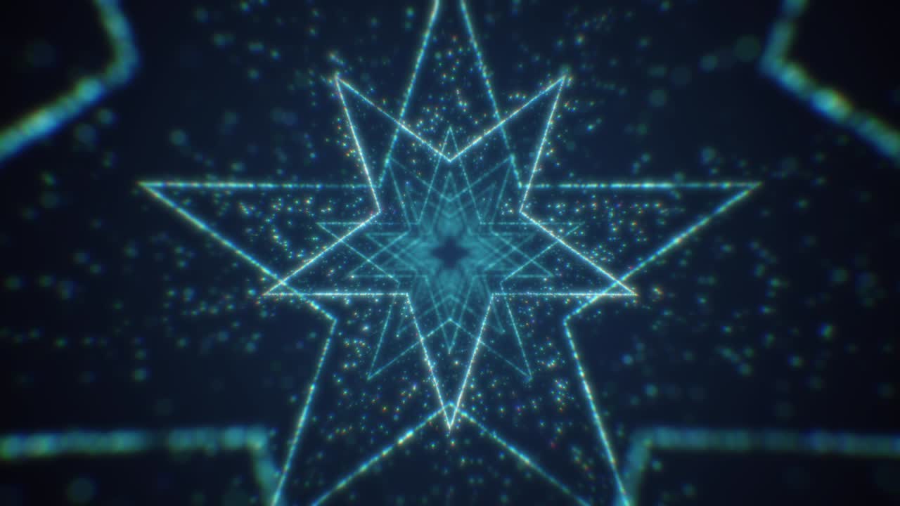 현대 금 입자 추상 다각형 계층 터널 루핑 배경