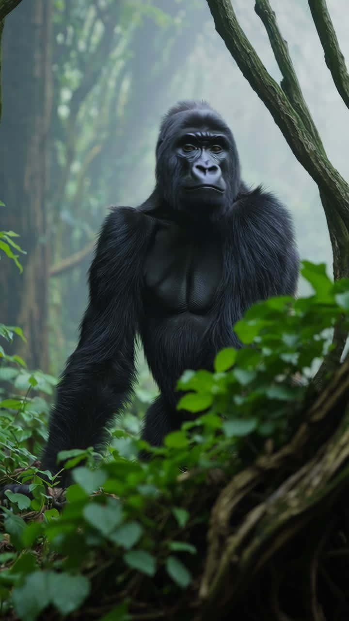 Gorilla nella giungla
